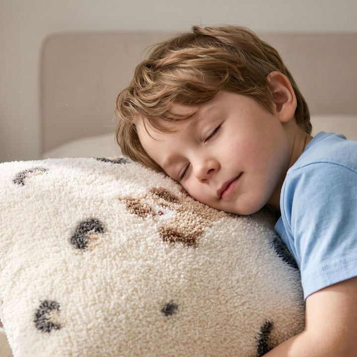 Decorative Fuzzy Pattern Pillow