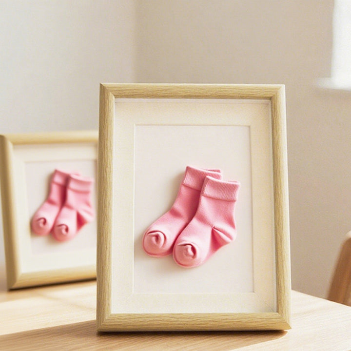 Framed Baby Sock Art