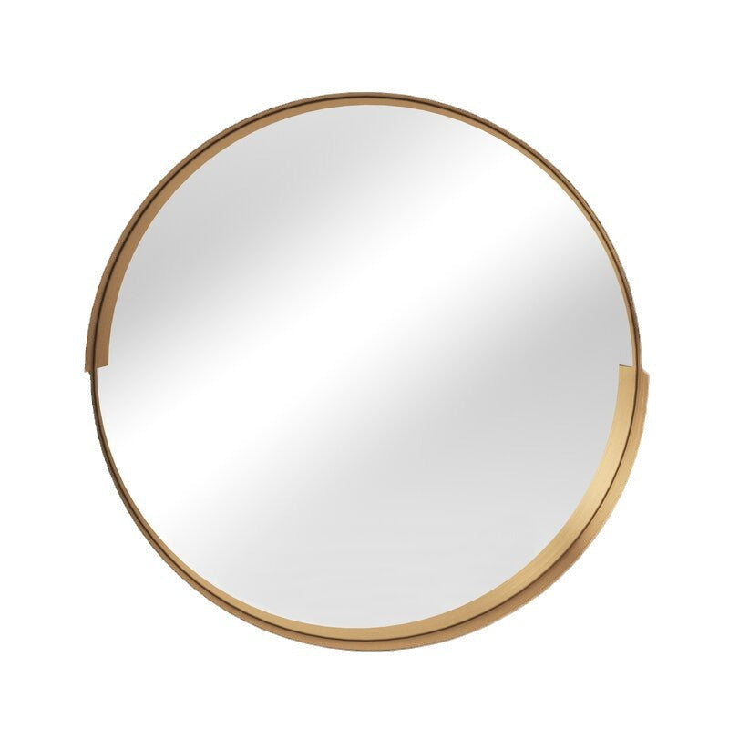 Modern Round Wall Mirror With Elegant Frame