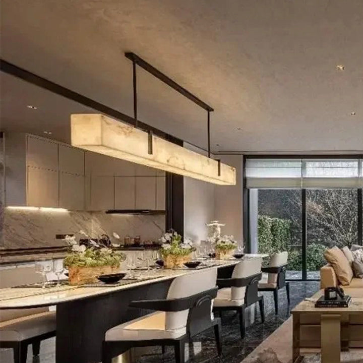 Modern elegant linear pendant light