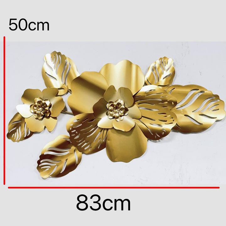 Floral Metal Wall Art Sculpture
