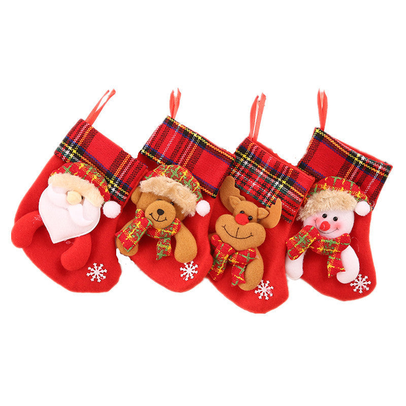 Cute Christmas stocking with reindeer motif