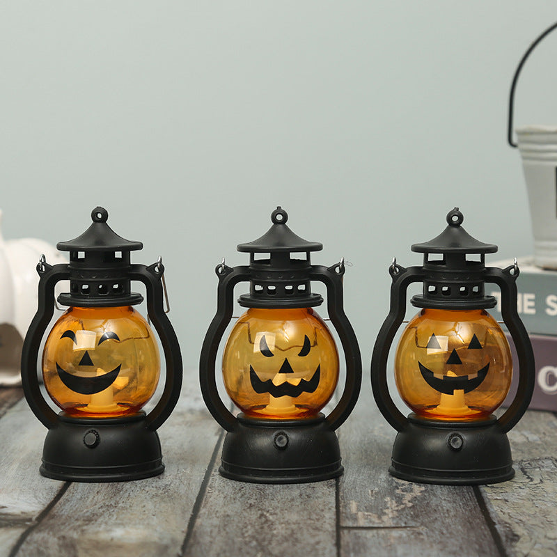 Lantern with pumpkin motif