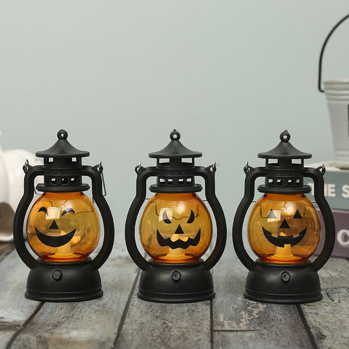 Lantern with pumpkin motif