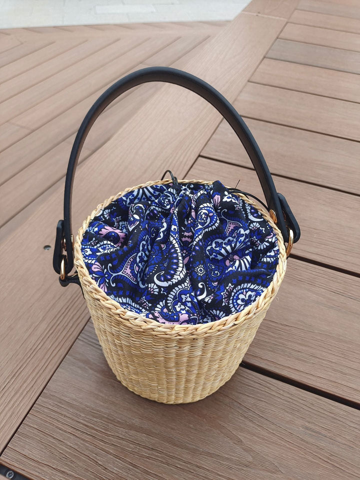 Bohemian Chic Woven Basket Bag
