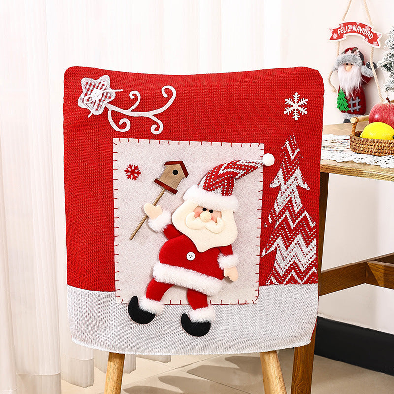 Festive chair covers with Christmas motif