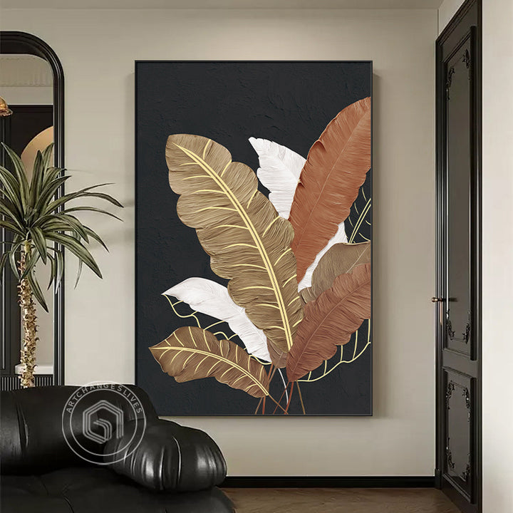 Botanical Leaf Canvas Wall Art