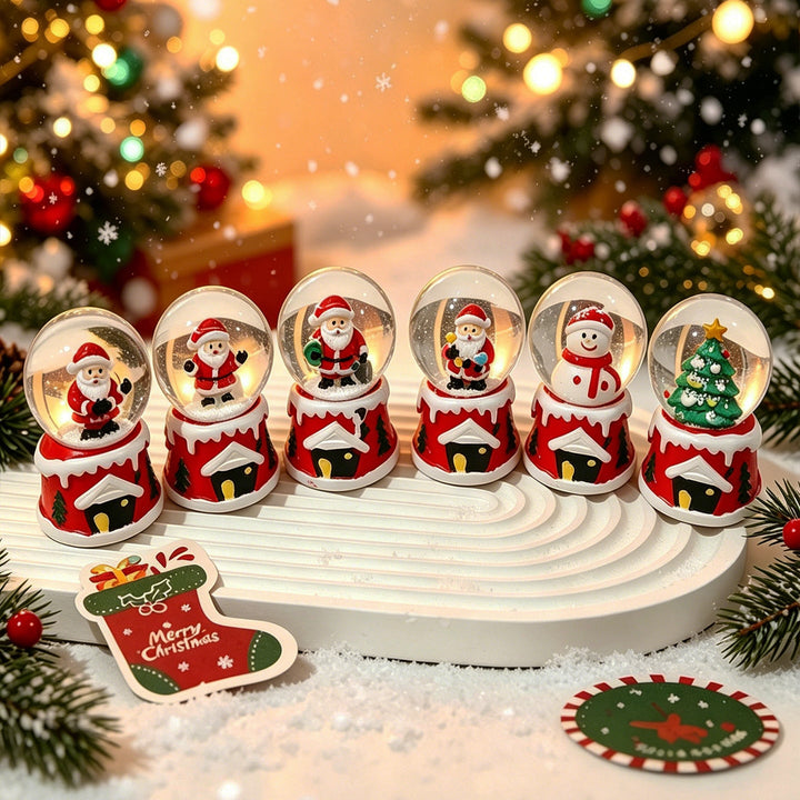 Magical Christmas Snow Globe Figures