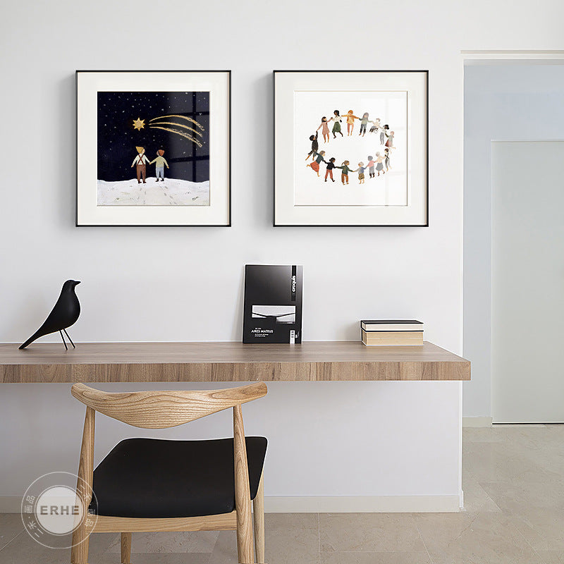Framed Animal Illustration Artwork