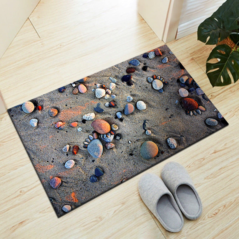 Stone-Inspired Decorative Floor Mat
