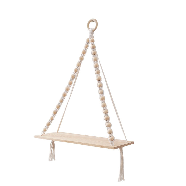 Macramé Wooden Shelf