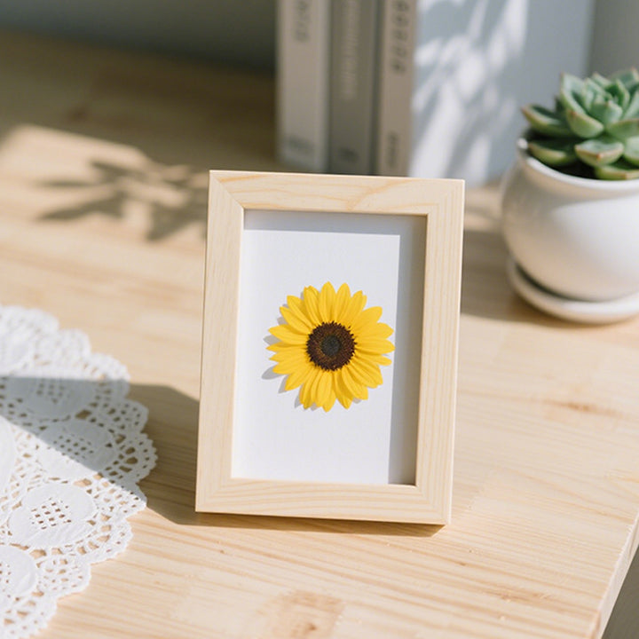 Sunflower Botanical Art Frame