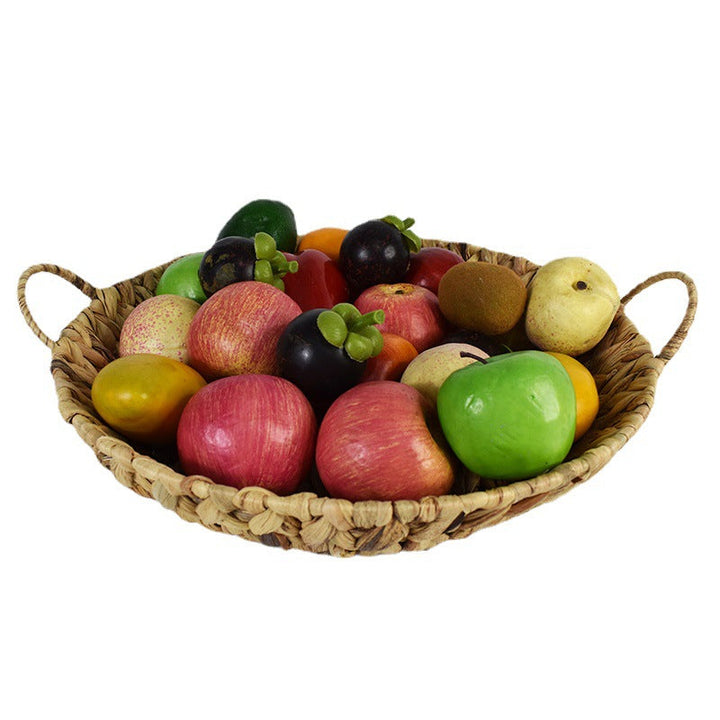 Handwoven Natural Serving Tray Set