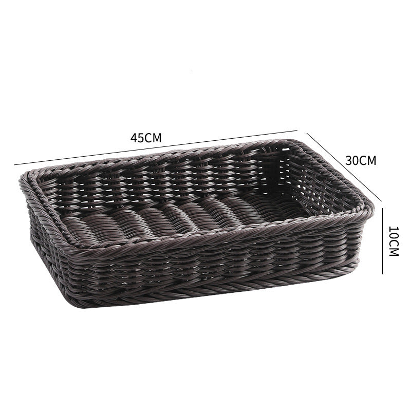Large Rectangular Woven Storage Tray