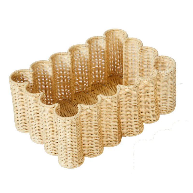 Playful storage basket in flower design