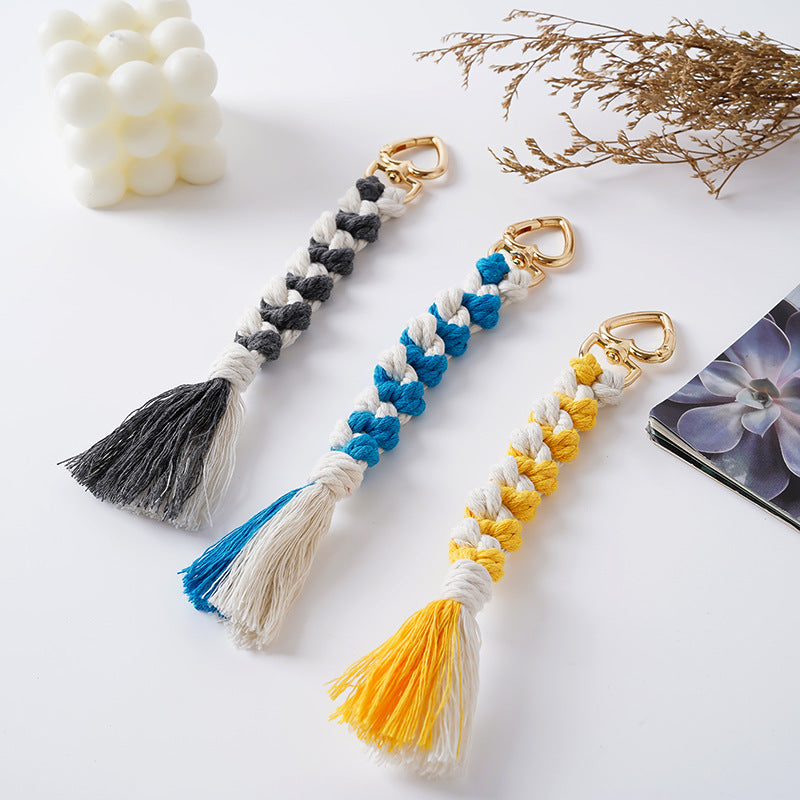 Decorative Macramé Keychain Holder