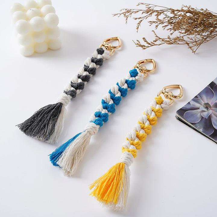 Decorative Macramé Keychain Holder