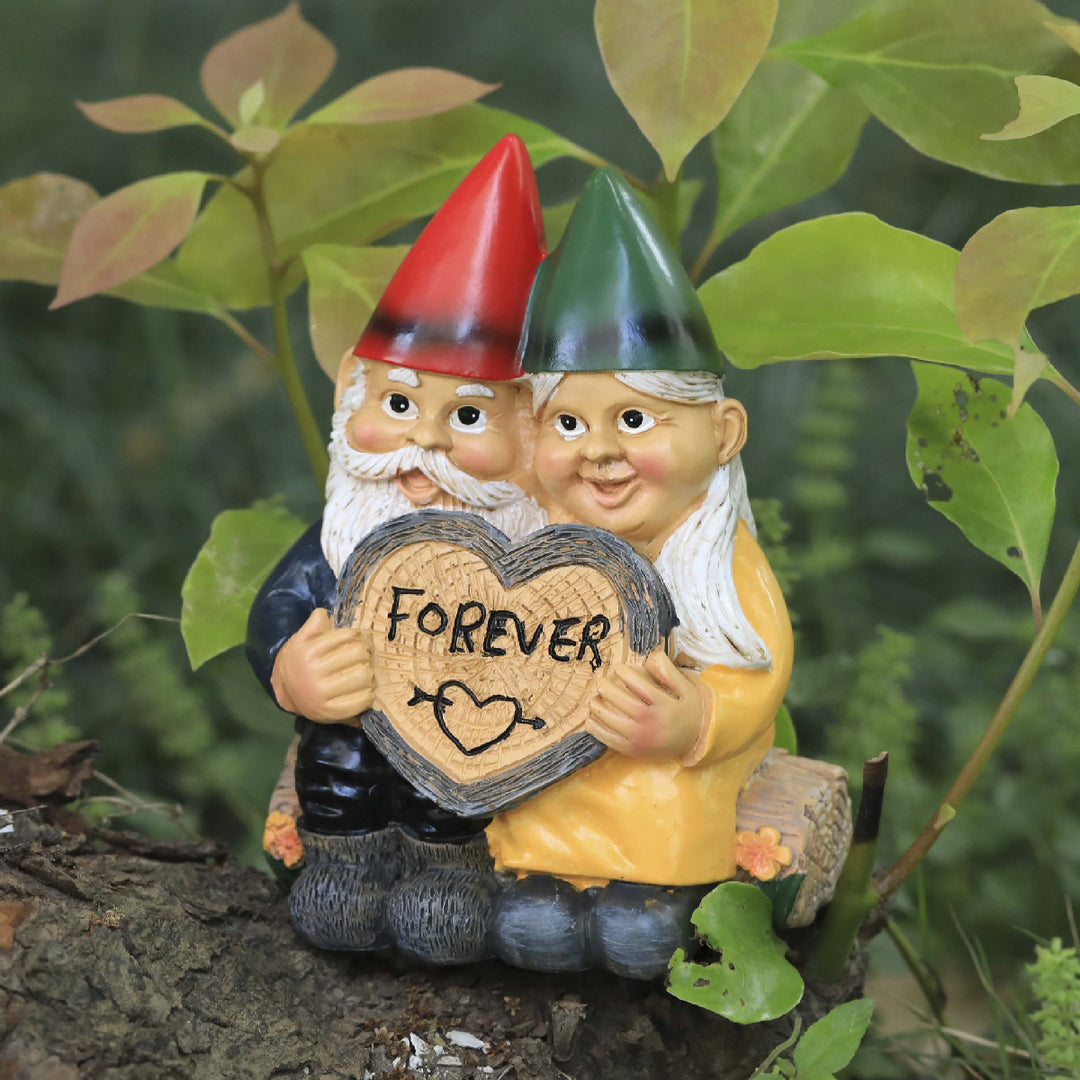 Whimsical Love Gnome Figurine