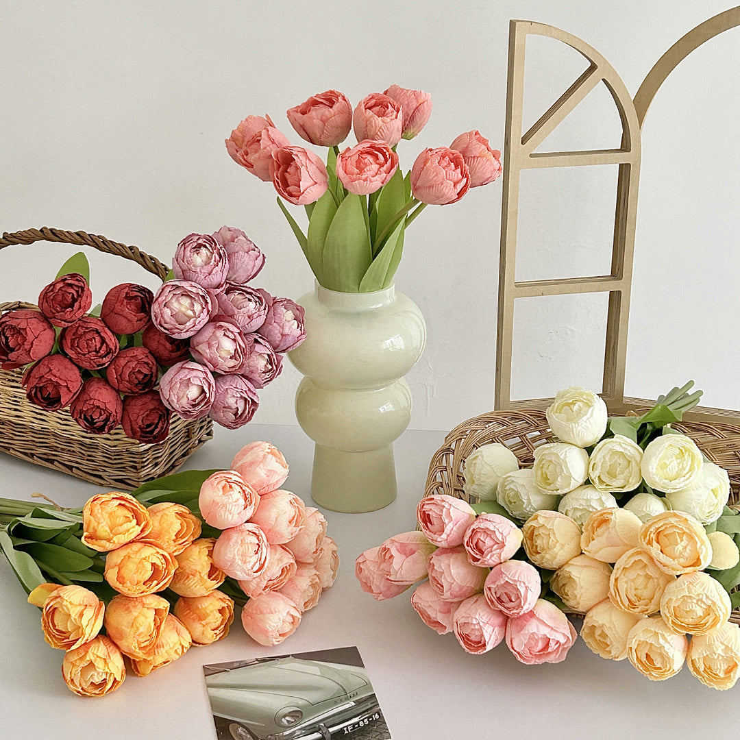 Elegant Faux Tulip Bouquet