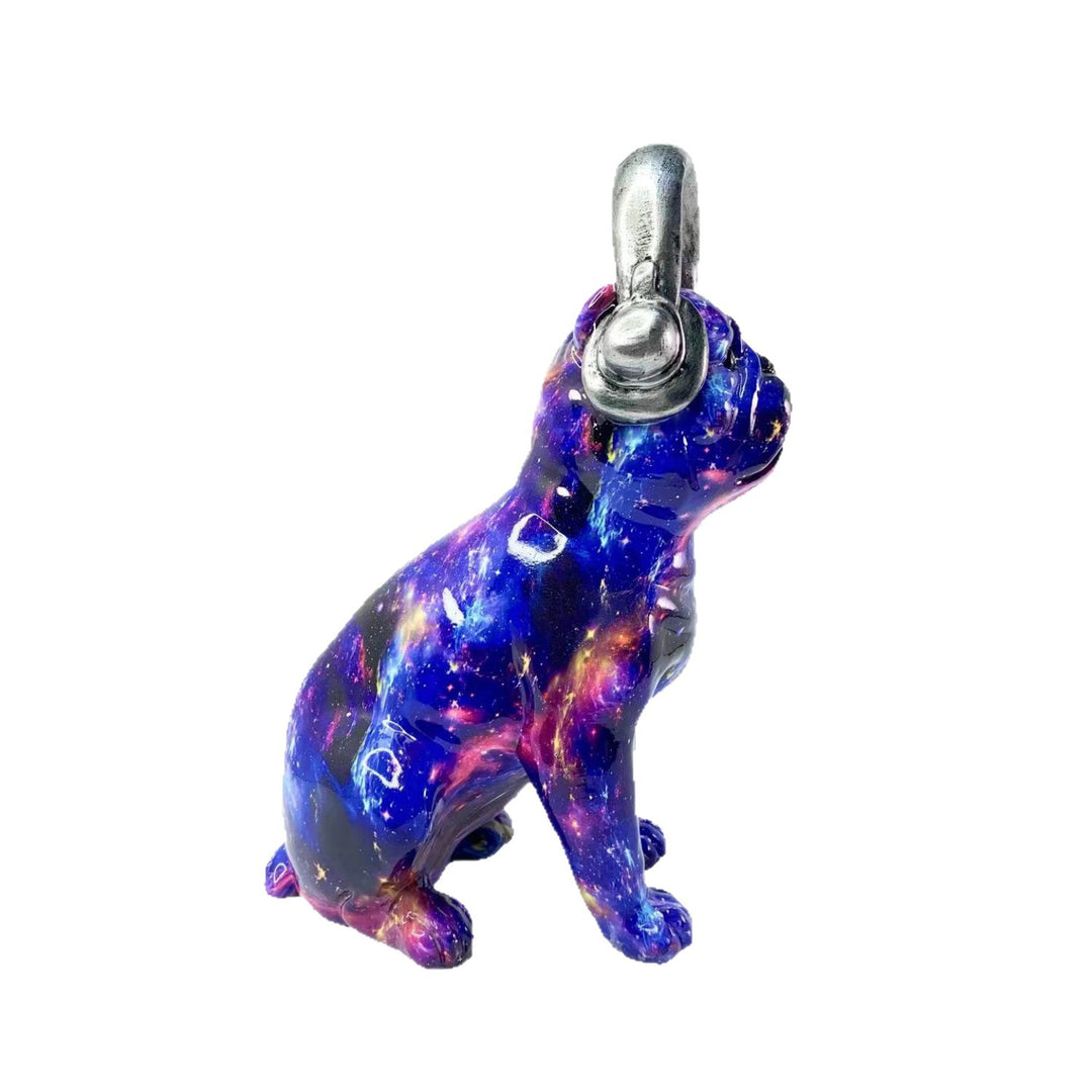 Colorful decorative figure of a dog in modern design