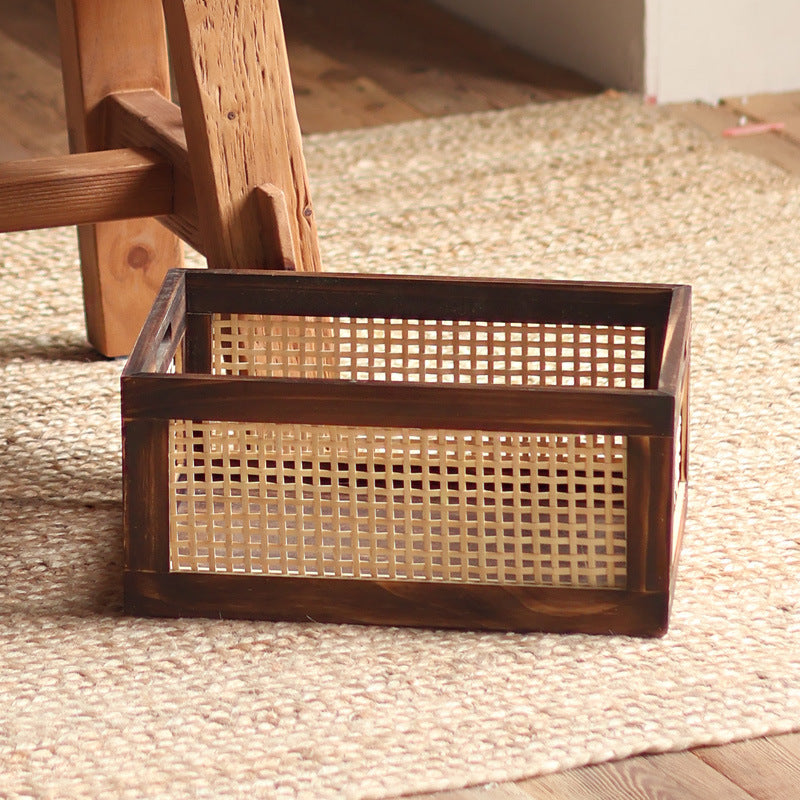 High-quality storage basket made of natural material