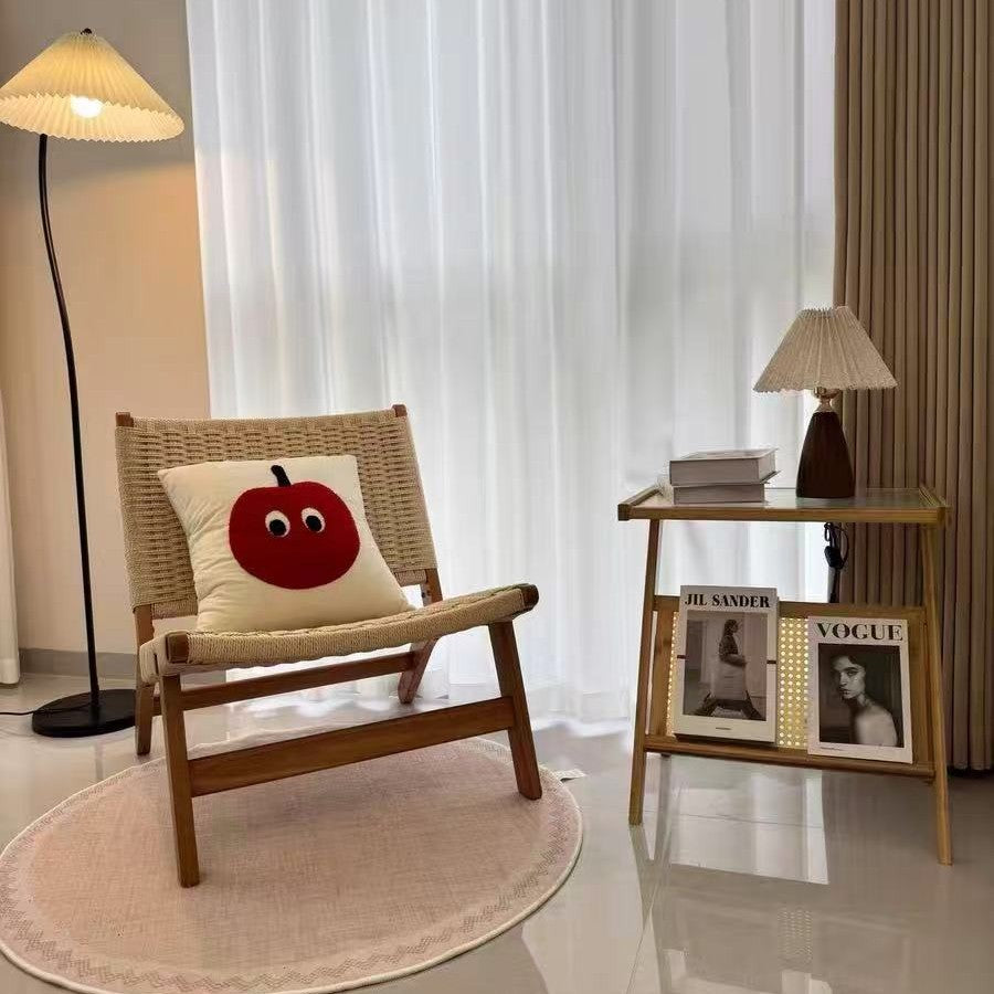 Modern floor lamp with folded shade