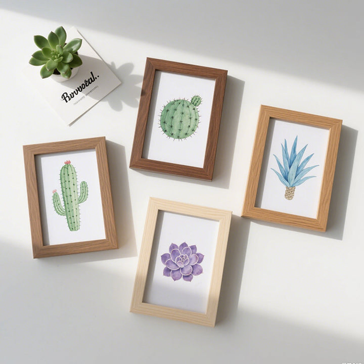 Decorative Framed Cactus Artwork