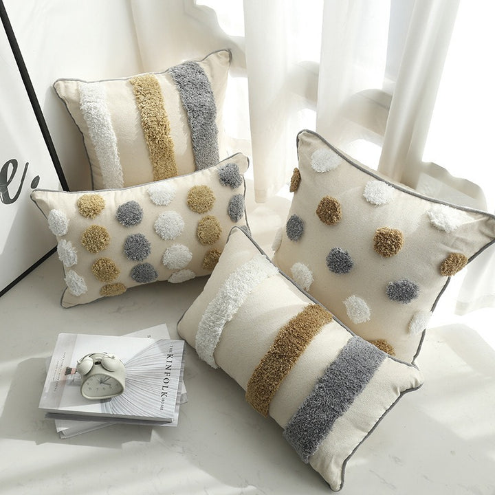 Textured Dot Decorative Pillow