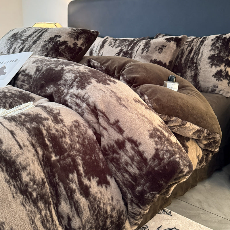 Luxurious Faux Fur Duvet Cover Set