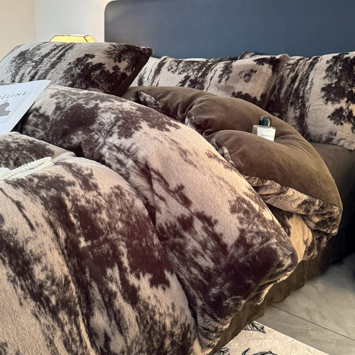 Luxurious Faux Fur Duvet Cover Set