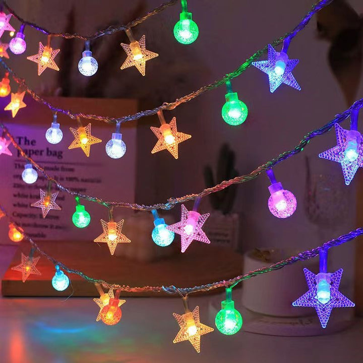 Globe LED string lights for atmospheric home decor