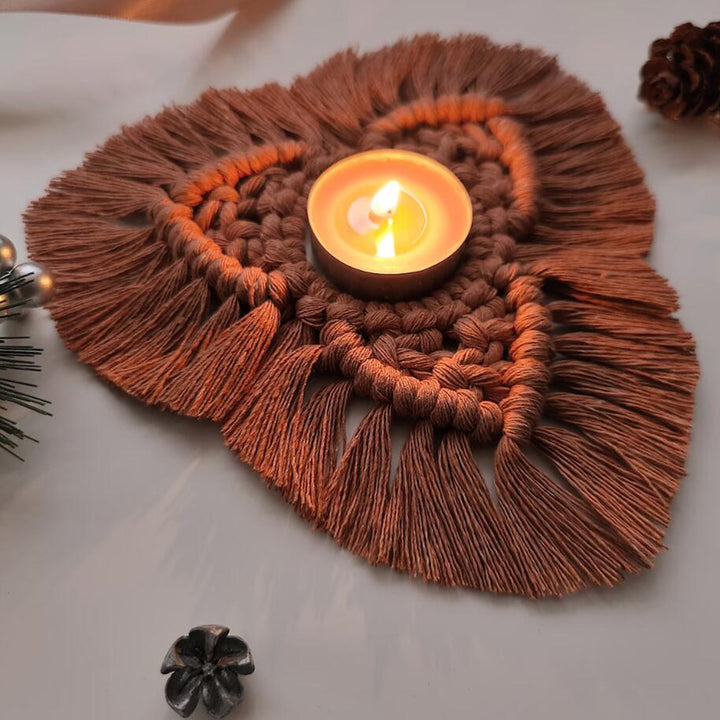 Macrame Candle Holder
