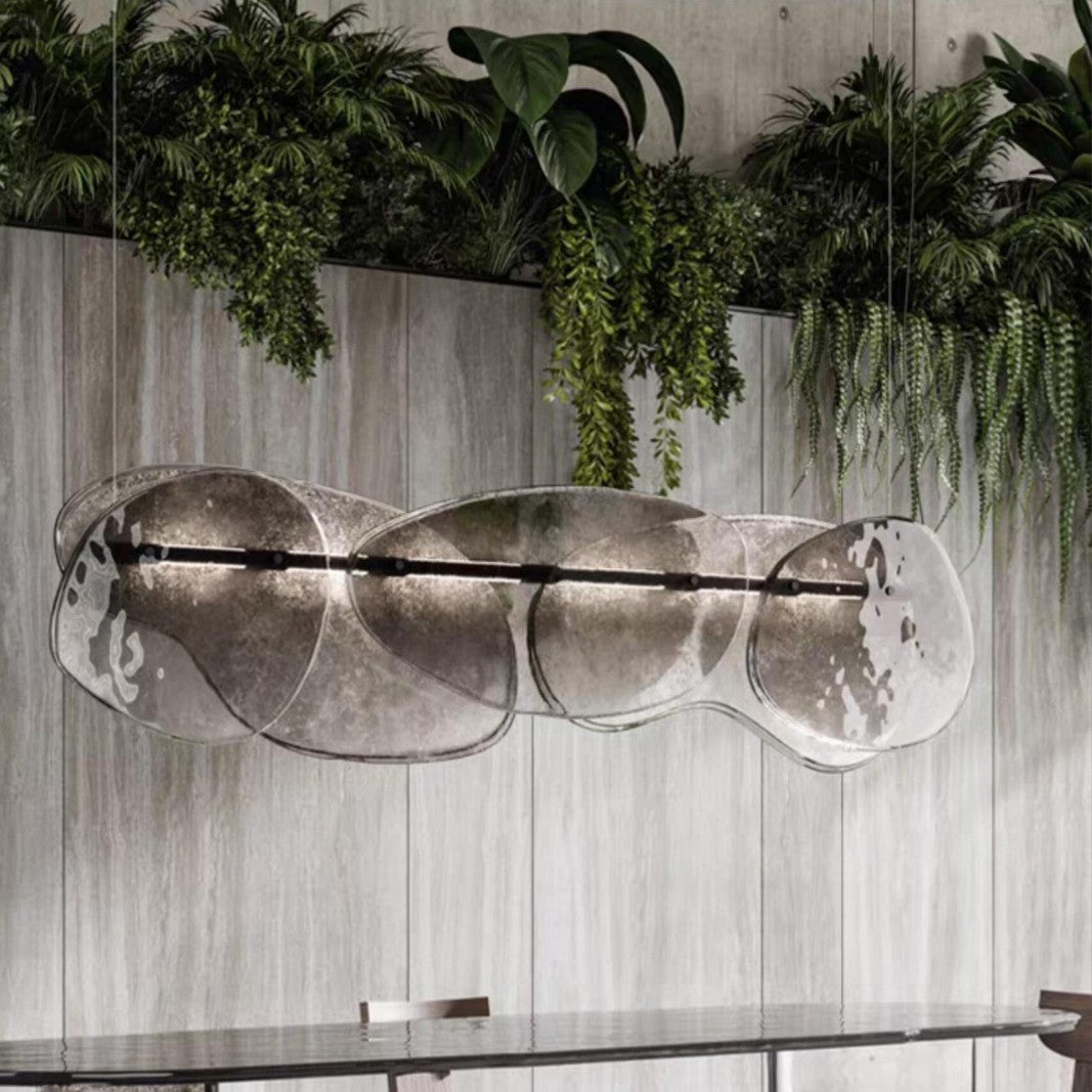 Modern sculptural pendant light