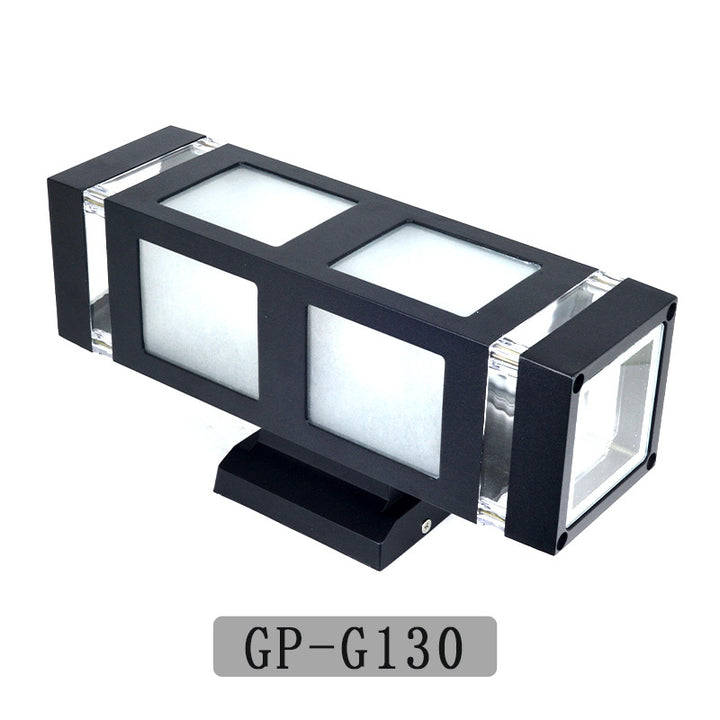 Contemporary outdoor LED wall lamp