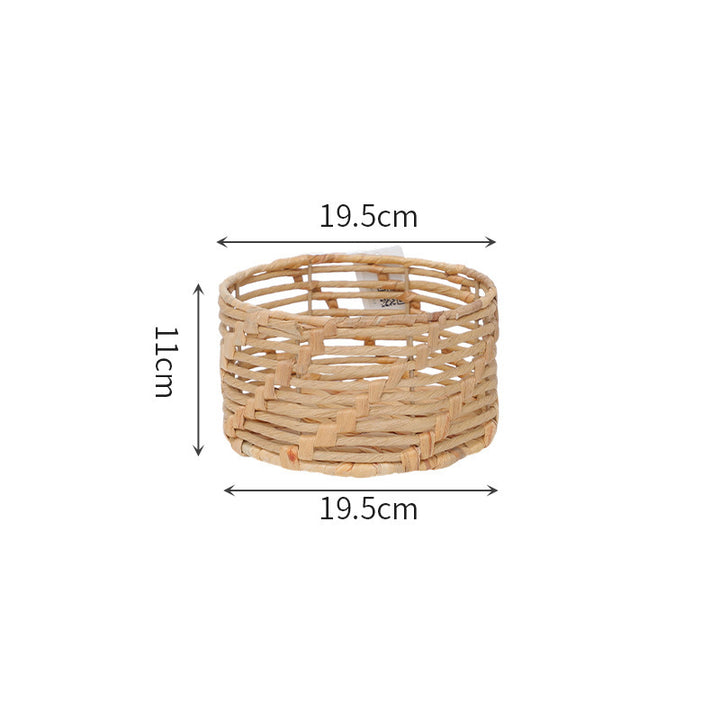 Braided basket with open design