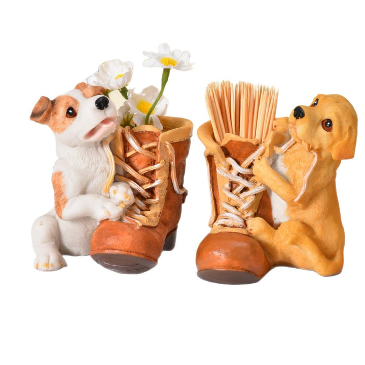 Retro Dog Planter
