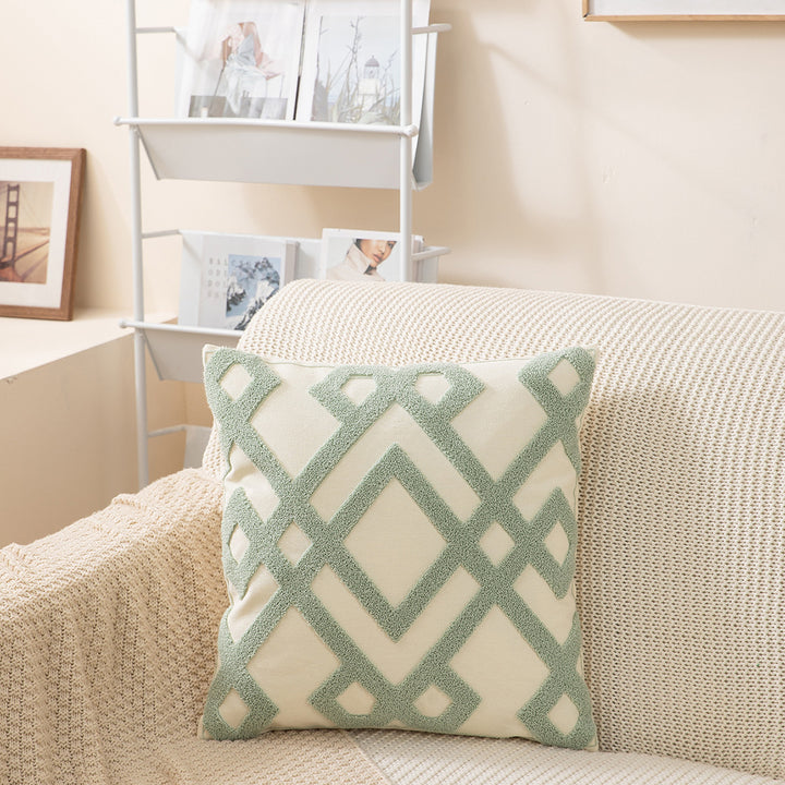 Geometric Patterned Throw Pillow
