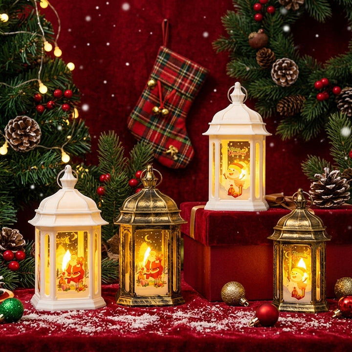 Atmospheric LED Christmas lantern