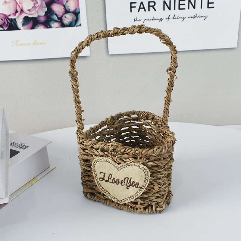 Handwoven Decorative Flower Basket