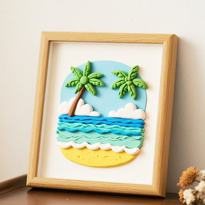 3D Coastal Landscape Wall Art