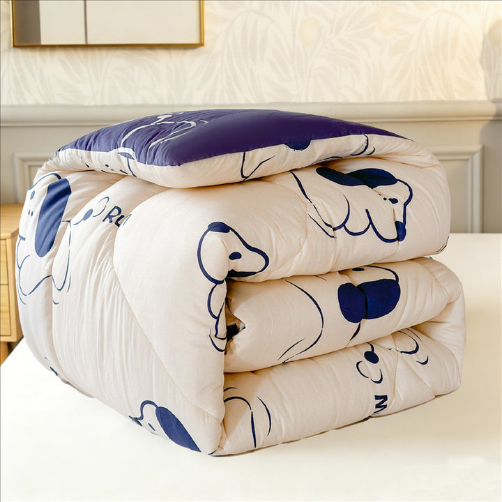 Ultra-Soft Grid Pattern Comforter
