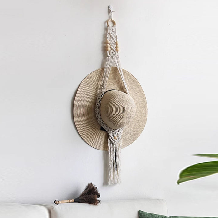 Stylish Macrame Hat Organizer