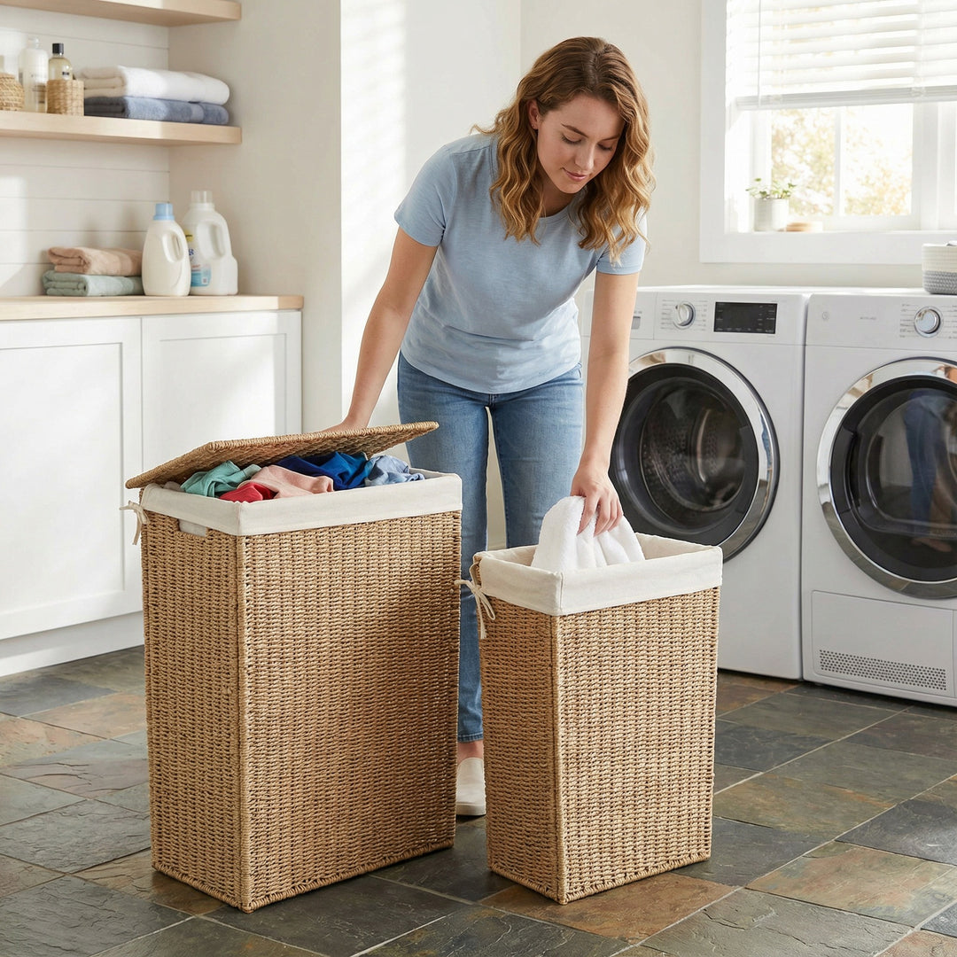Laundry storage basket