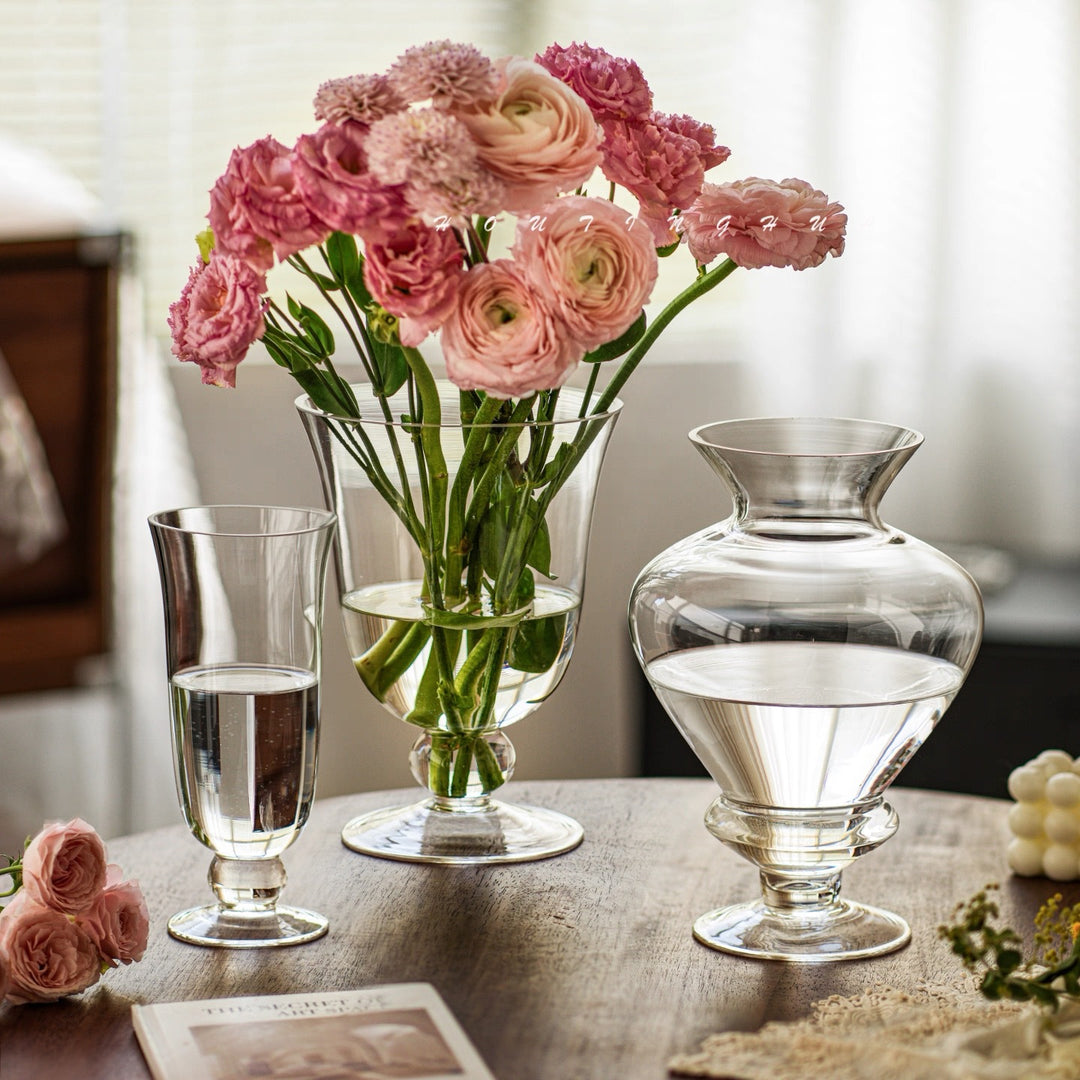 Vintage-inspired Stemmed Glass Goblet