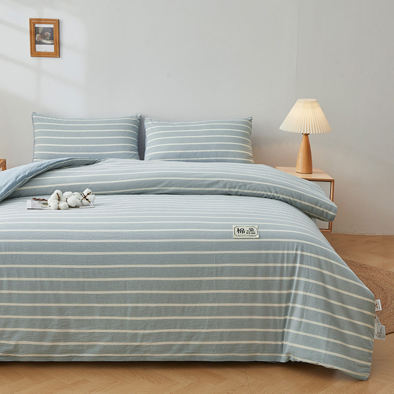 Luxurious Striped Duvet Cover Set