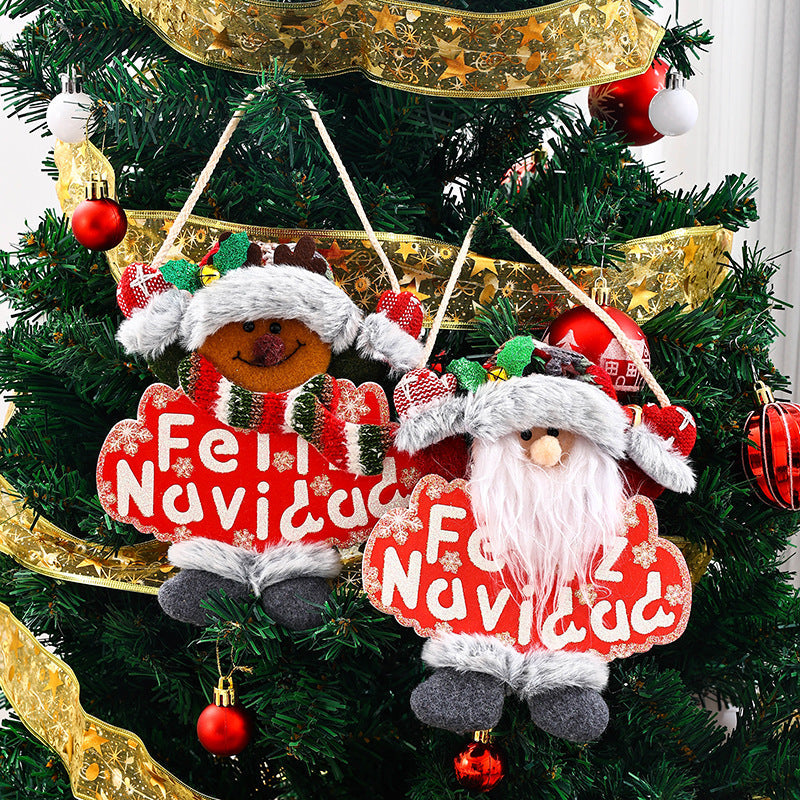 Festive Christmas tree decoration with snowman motif
