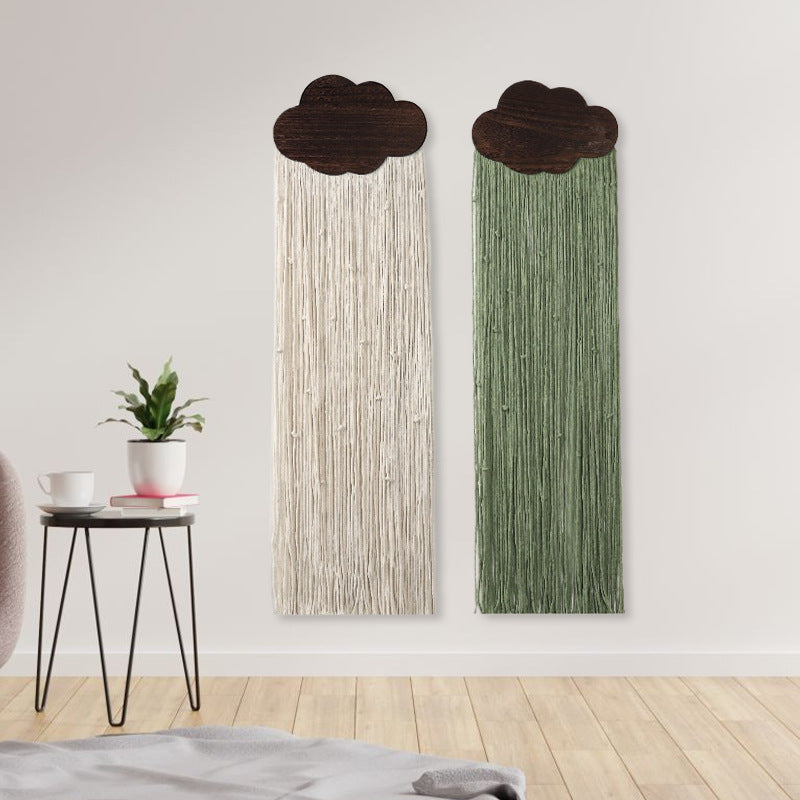 Macrame Wall Decor with Cloud Motif