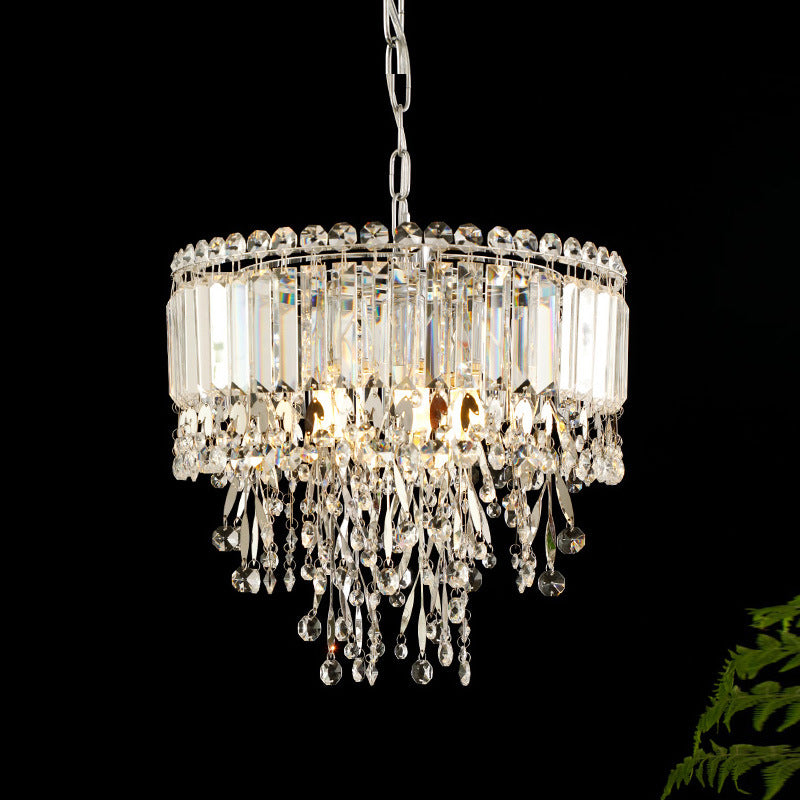Crystal wall-mounted lighting fixture