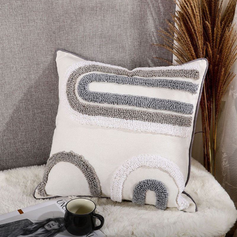 Textured Bohemian Decorative Throw Pillow