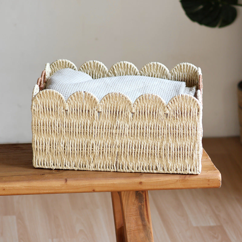 Handwoven storage basket